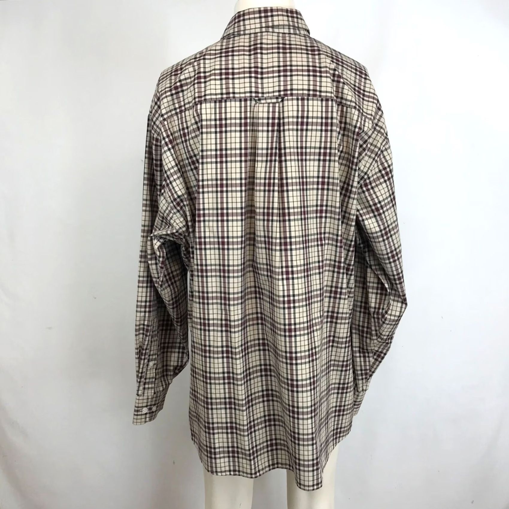 Pendleton Pendleton Men's XXL Tan Check Long Sleeve Button Collared Metro Shirt Size US XXL / EU 58 / 5 - 5 Thumbnail