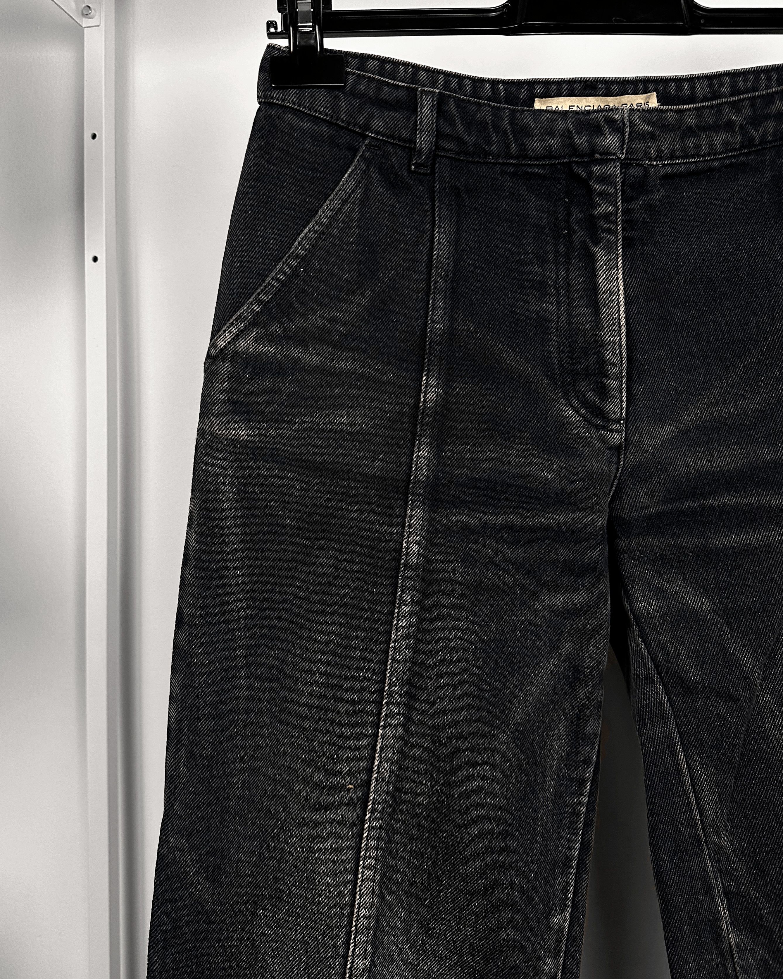 Balenciaga Balenciaga Paris Bleached Flared Denim Size US 27 - 5 Thumbnail