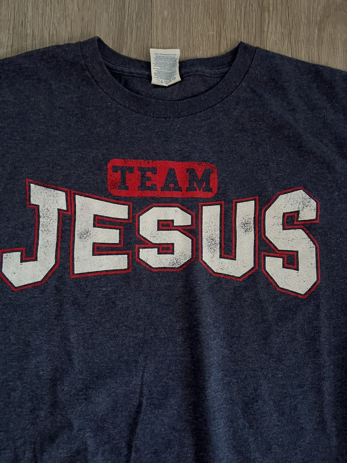 Vintage Vintage 00s Team Jesus Sports Flip Tee Size US M / EU 48-50 / 2 - 2 Thumbnail