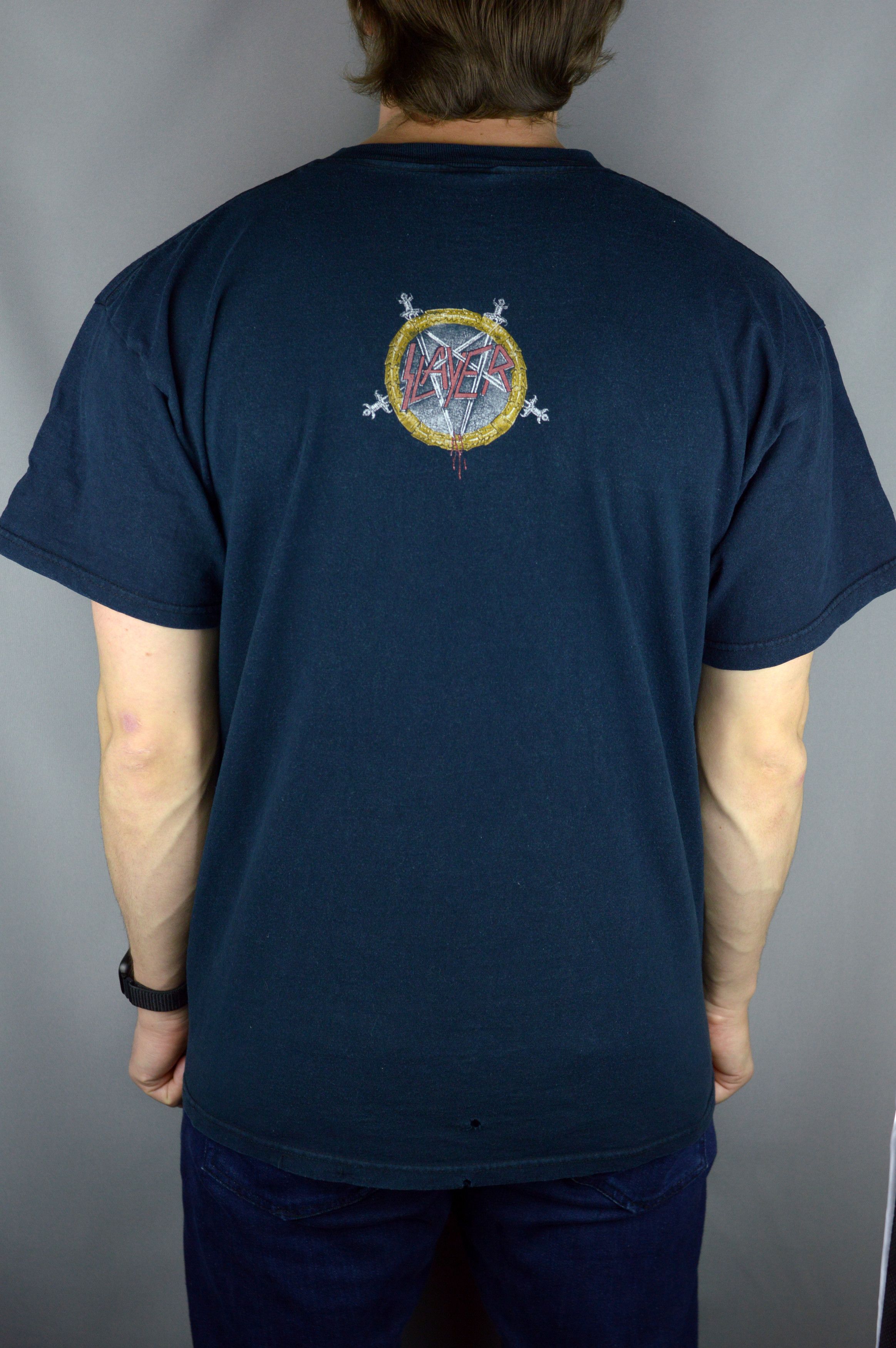 Vintage Vintage Slayer 2003 t shirt Size US XL / EU 56 / 4 - 2 Thumbnail