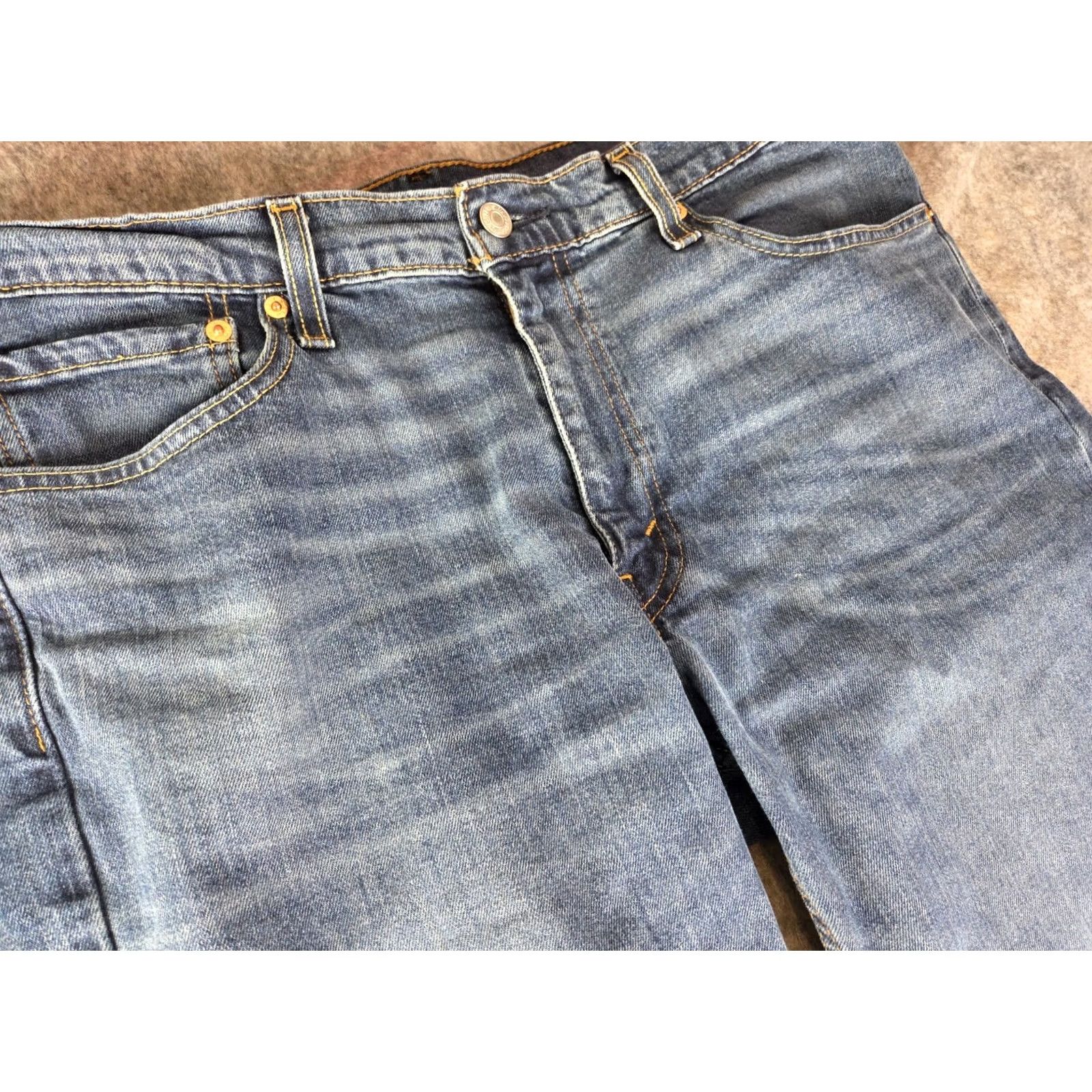 Levi's Levi's 511 Jeans Mens 36x30 Blue Medium Wash Cotton Straight Denim Size US 34 / EU 50 - 3 Thumbnail