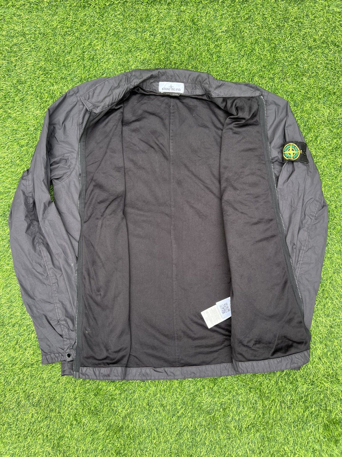 Stone Island Stone Island Brushed Polyamide Overshirt in Charcoal- Large Size US L / EU 52-54 / 3 - 9 Thumbnail