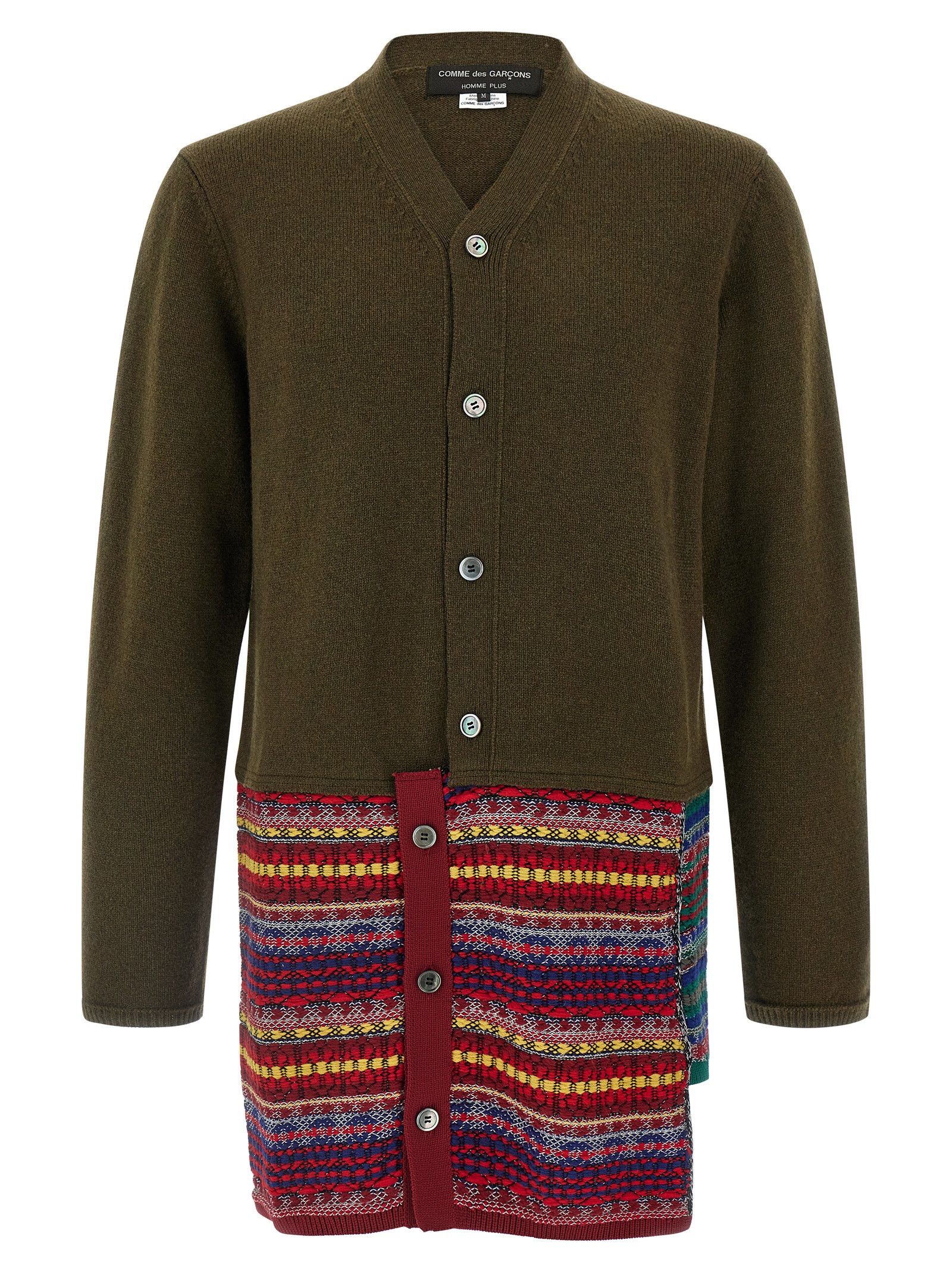 Comme des Garcons Homme Plus Jacquard Insert Cardigan Size US M / EU 48-50 / 2 - 1 Thumbnail