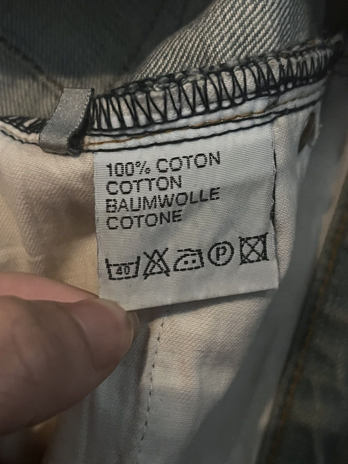 Dior × Hedi Slimane Dior Homme SS04 Strip Dirty Ice Bleu Claire Clawmark Denim Size US 29 - 5 Thumbnail