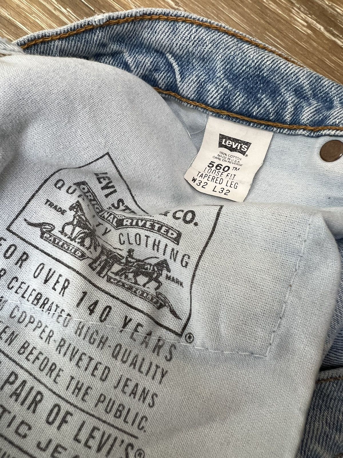 Levi's × Vintage Vintage levis 560 jeans Size US 30 / EU 46 - 3 Thumbnail