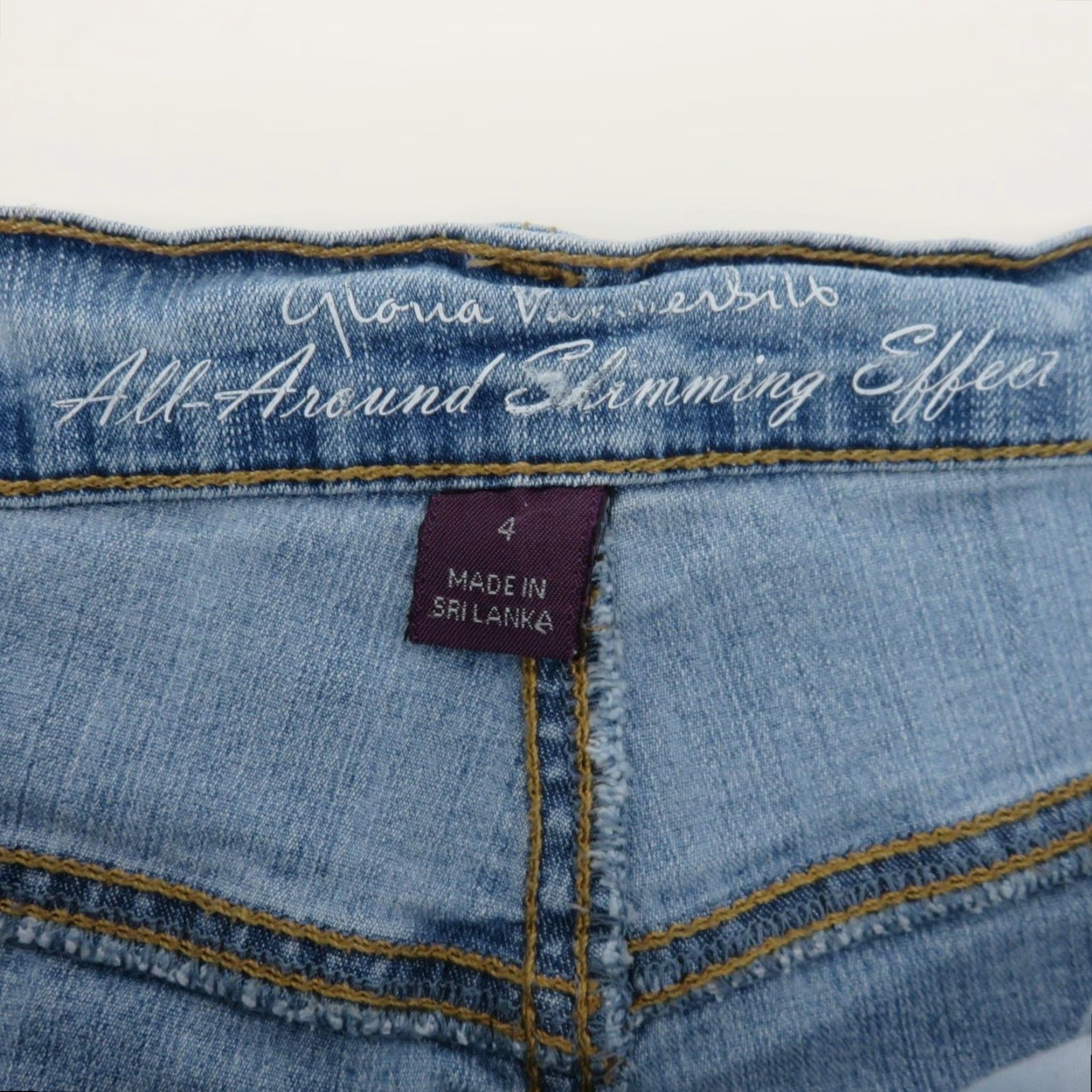 Gloria Vanderbilt Gloria Vanderbilt Amanda All Around Slimming Blue Denim Jean Shorts Women 4 Bermuda Jeans 5-Pocket Design Size 27" / US 4 / IT 40 - 5 Thumbnail