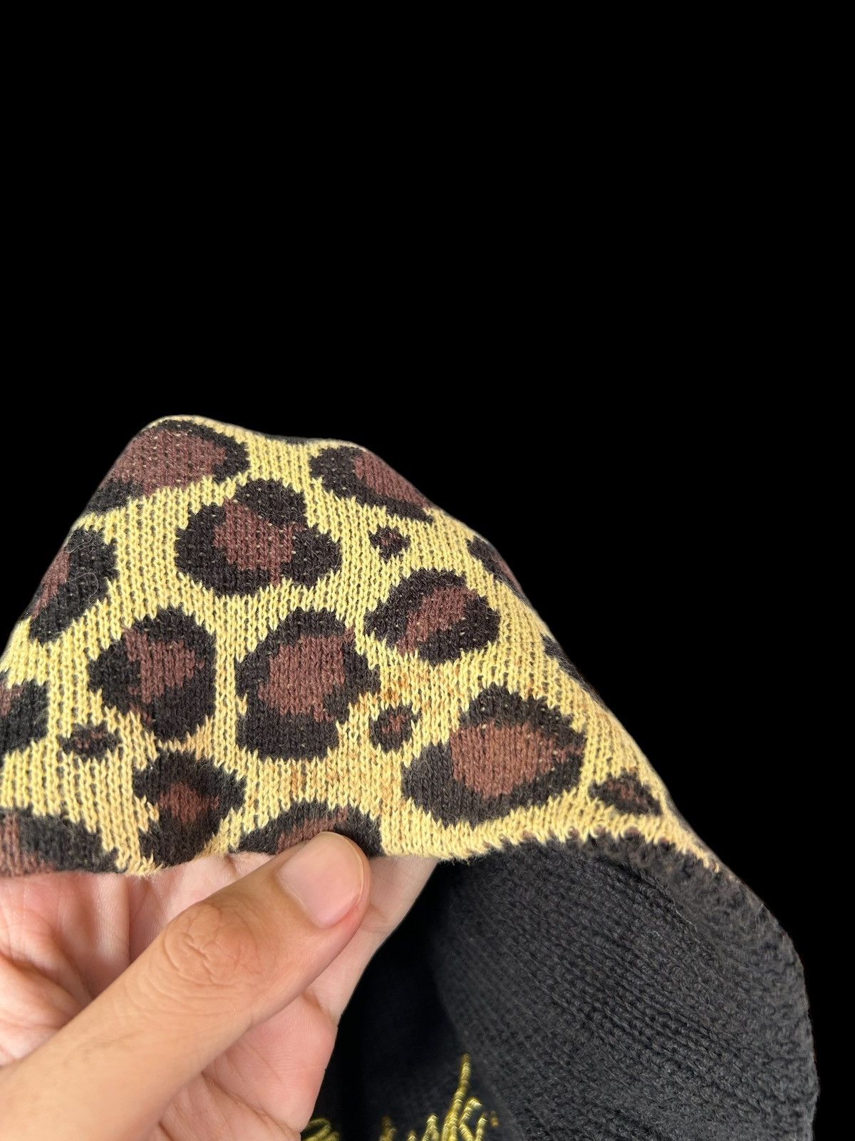 Japanese Brand × Kapital × Vintage Leopard Japanese Brand Reversible big Beanie Hats Rare🎌☠️☠️ Size ONE SIZE - 7 Thumbnail