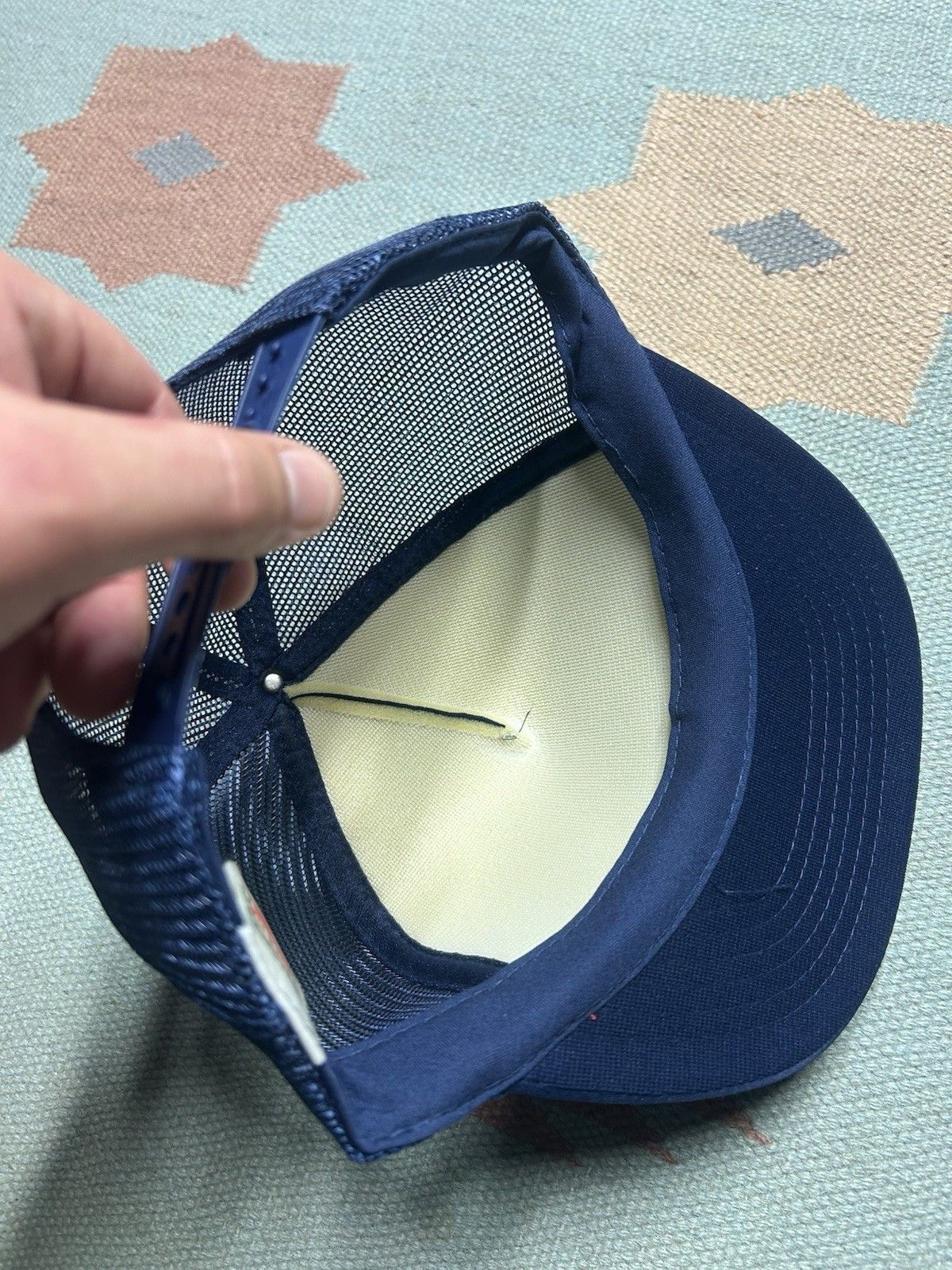 Vintage Vintage trucker hat Sokolowski asphalt paving Michigan blue Size ONE SIZE - 6 Thumbnail