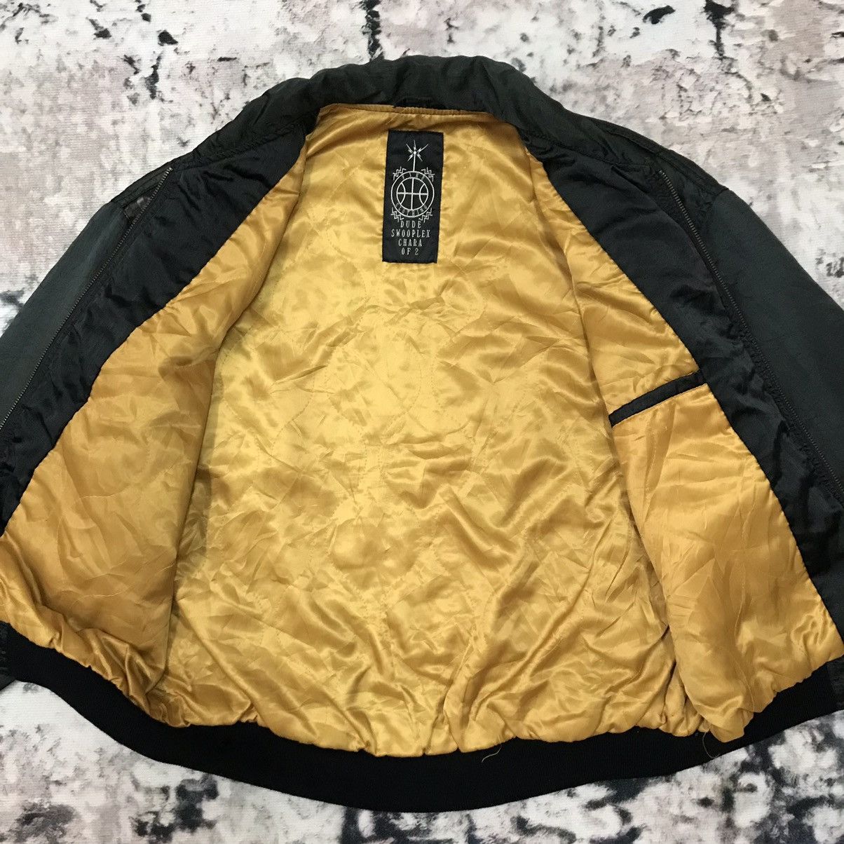 Japanese Brand 🔥Very Rare🔥 Vintage Dude Swooplex Chara of 2 Bomber Jacket Size US L / EU 52-54 / 3 - 4 Thumbnail