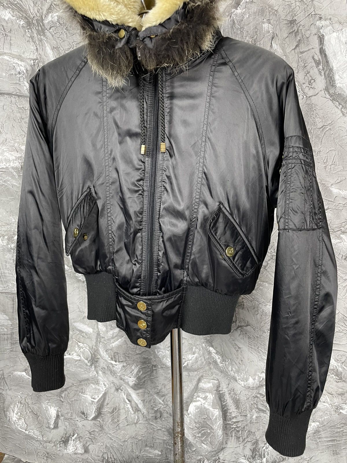 If Six Was Nine × Japanese Brand 2000s Fur Japanese Cropped Bomber Y2K Hysteric Glamour Style Size US S / EU 44-46 / 1 - 8 Thumbnail
