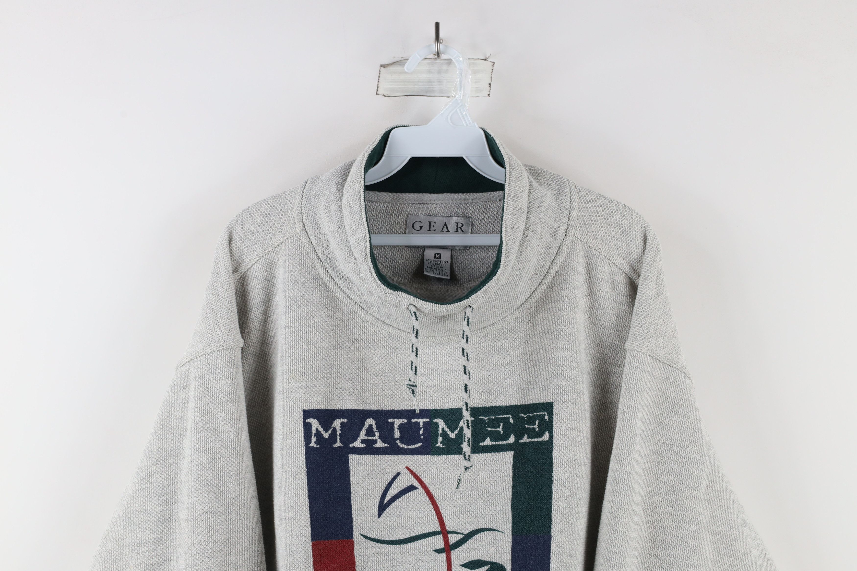 Vintage Vintage 90s Out Maumee Bay Golf Course Mock Neck Sweatshirt Size US M / EU 48-50 / 2 - 2 Thumbnail