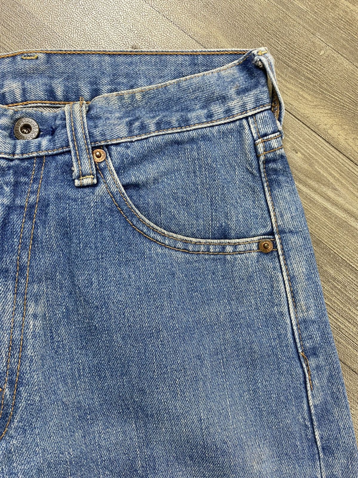 Levi's Vintage Clothing Vintage Levis 503 28x36 Selvedge Straight Fit Blue Jeans Size US 28 / EU 44 - 9 Thumbnail