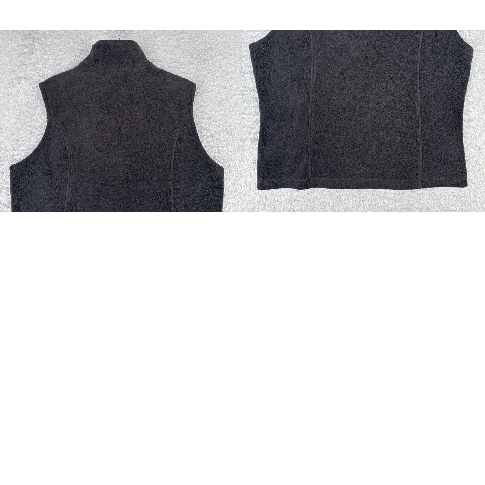 Vintage Columbia Vest Women L Gray Full Zip Mock Neck Fleece Polyester Pockets Size L / US 10 / IT 46 - 10 Thumbnail
