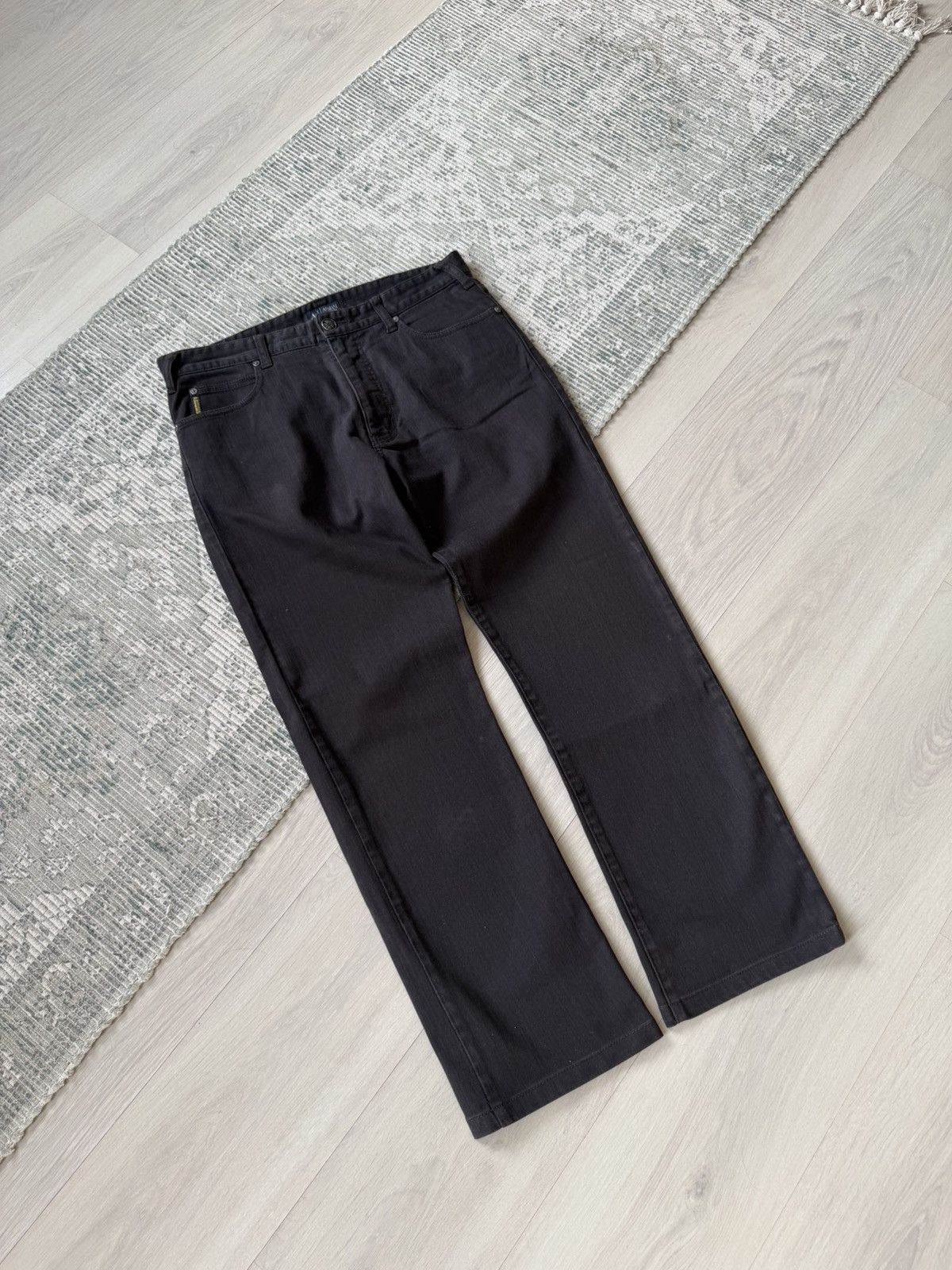 Armani Armani Jeans Vintage Wide Leg Bootcut Denim Jeans Size US 34 / EU 50 - 4 Thumbnail
