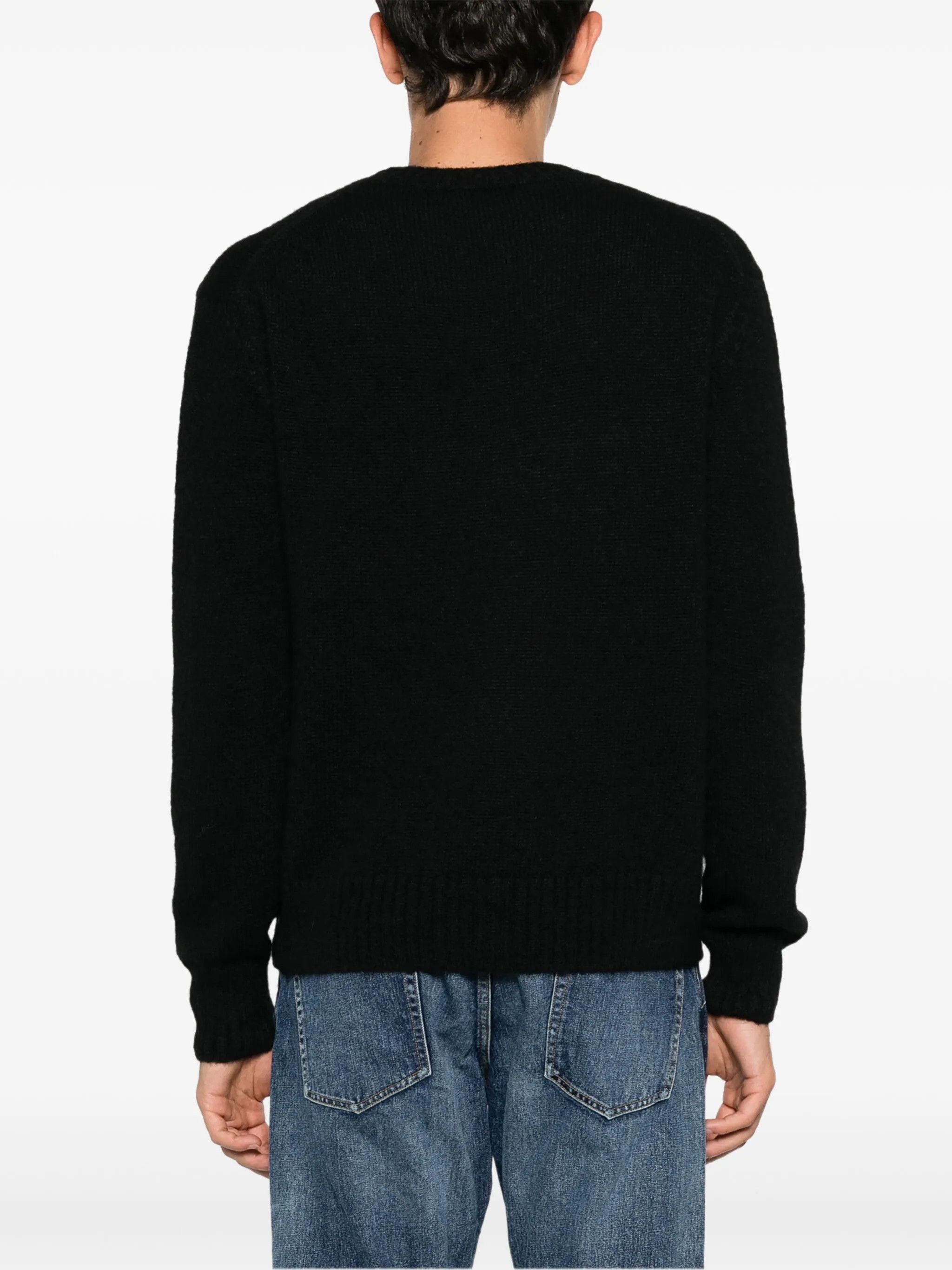 Tom Ford o1s22i1n0125 Crewneck Wool And Cashmere Sweater in Black Size US M / EU 48-50 / 2 - 4 Thumbnail