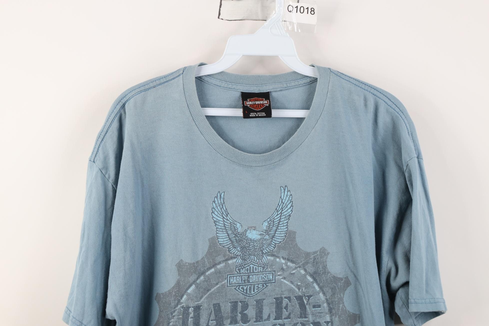 Harley Davidson Vintage Y2K Harley Davidson Eagle Engine Gear T-Shirt Blue Size US L / EU 52-54 / 3 - 2 Thumbnail