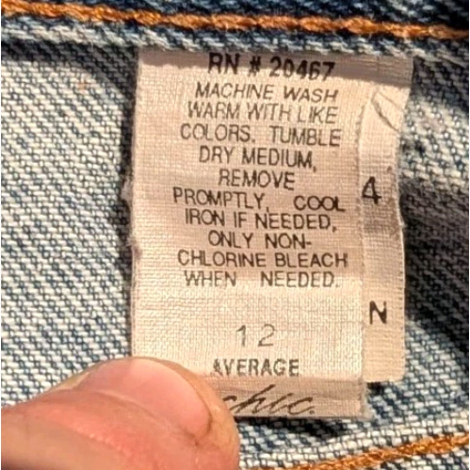 Vintage VINTAGE CHIC Jeans Women's High Rise High Waisted Medium Wash 12 Denim Distressed USA Made 80s 90s Womens Size 34" / US 12 / IT 48 - 7 Thumbnail