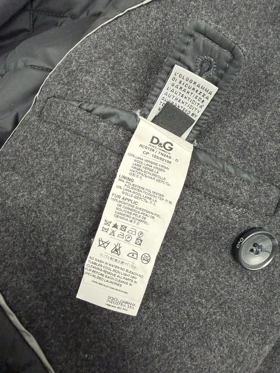 Dolce & Gabbana AW2009 Dolce & Gabbana Grey Caban Buttoned Officer Wool Coat Size US M / EU 48-50 / 2 - 7 Thumbnail