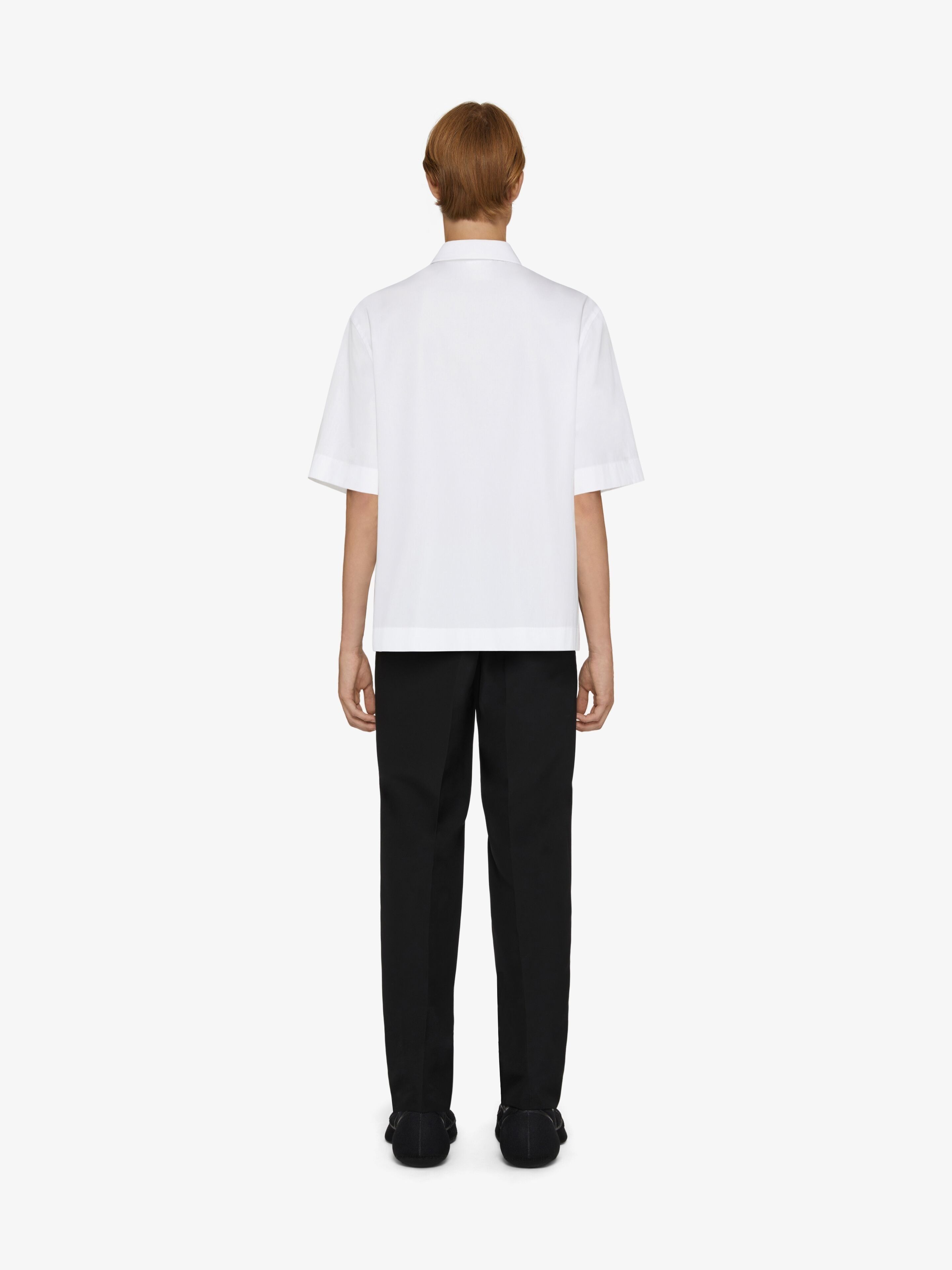 Givenchy o1w1db10925 SS Boxy Fit Hawaiin Collar Shirt in White Size US S / EU 44-46 / 1 - 4 Thumbnail
