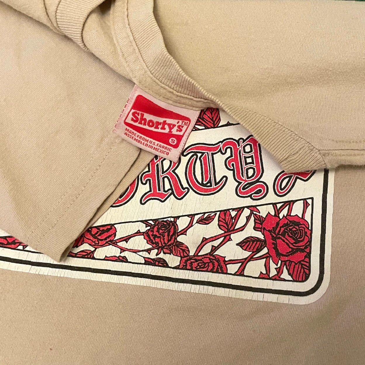 Spell VINTAGE Shortys 90s Skate Tee Shirt Mens Size S Beige Skateboard VTG Spell Out Y2k Size US S / EU 44-46 / 1 - 2 Thumbnail