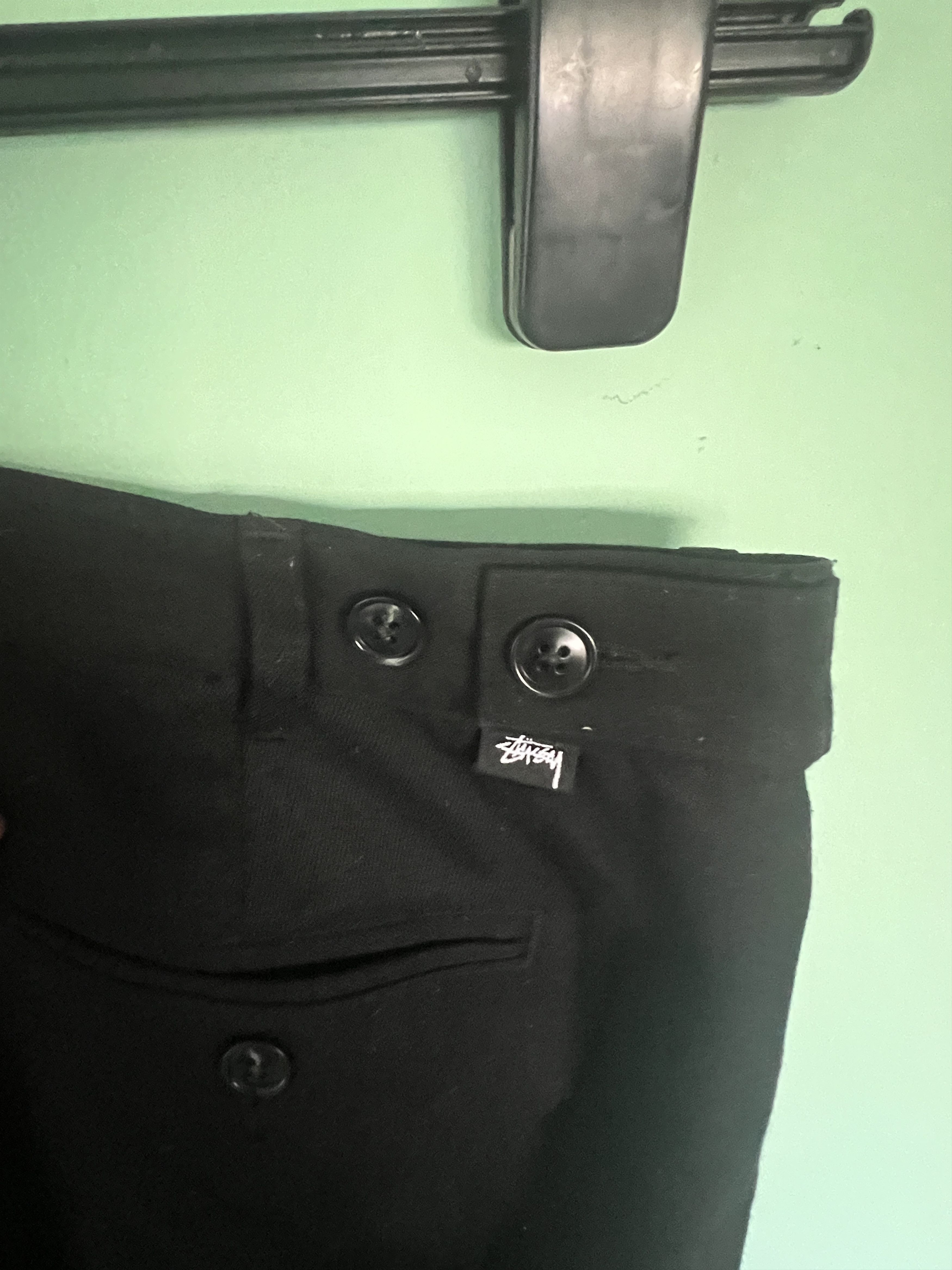 Stussy Stussy Volume Pleated Trouser - Black (Size 32) Size US 32 / EU 48 - 3 Thumbnail