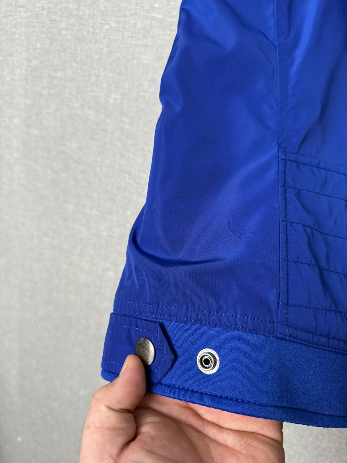 Diesel Diesel Blue Nylon Bomber Jacket Men’s Size M with Logo Patch Size US M / EU 48-50 / 2 - 18 Thumbnail