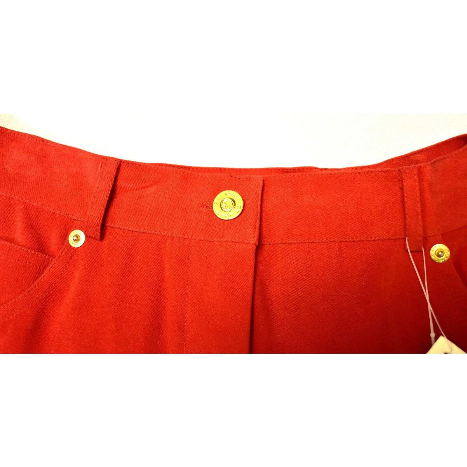 St. John NWT ST.JOHN Sport Geranium Pockets Logo Button Pants Size 4 Size 27" / US 4 / IT 40 - 6 Thumbnail