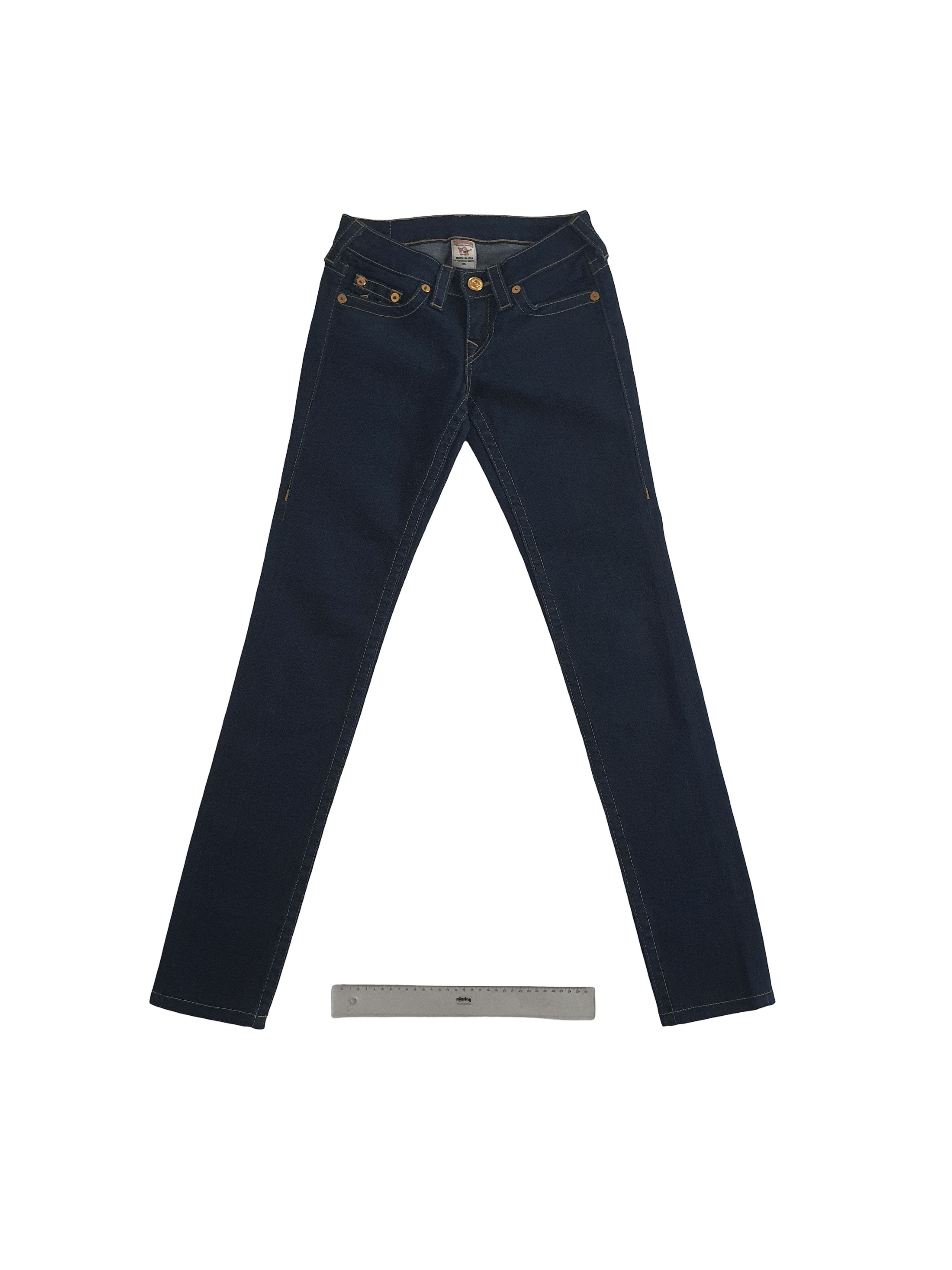 True Religion STELLA Skinny Denim Jeans - Made in USA - W25 L32 (25x32) Size 25" / US 0 / IT 36 - 1 Thumbnail