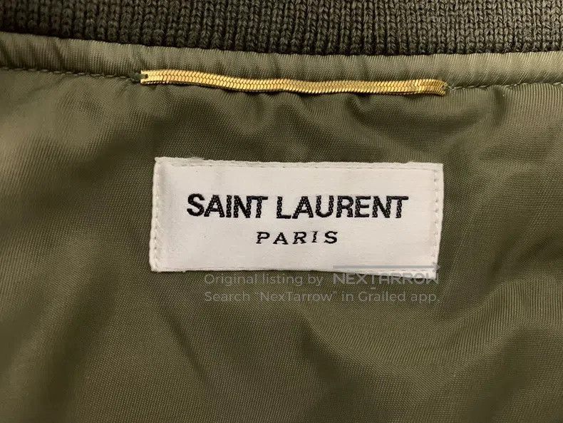 Saint Laurent Paris Saint Laurent Paris Military Green Pilot Jacket Size XS / US 0-2 / IT 36-38 - 3 Thumbnail