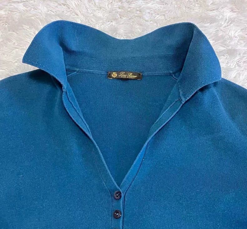 Loro Piana LORO PIANA Cashmere knitted Polo shirt Size XS / US 0-2 / IT 36-38 - 4 Thumbnail