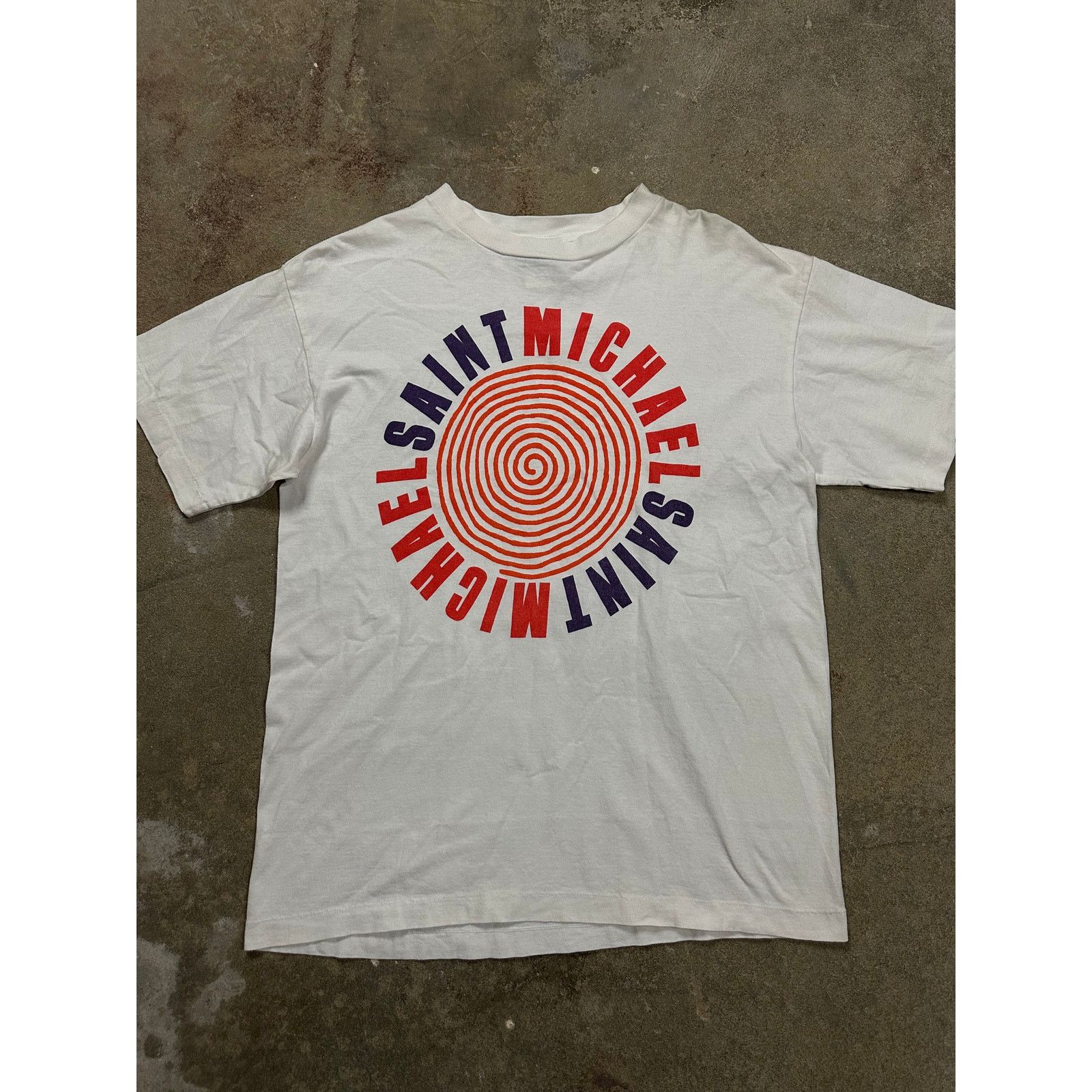 存在感絶大【Saint Mxxxxxx】Heart Apple T-shirt Saint Michael SAINT MXXXXXX APPLE HEART PRINT T-SHIRT | Grailed