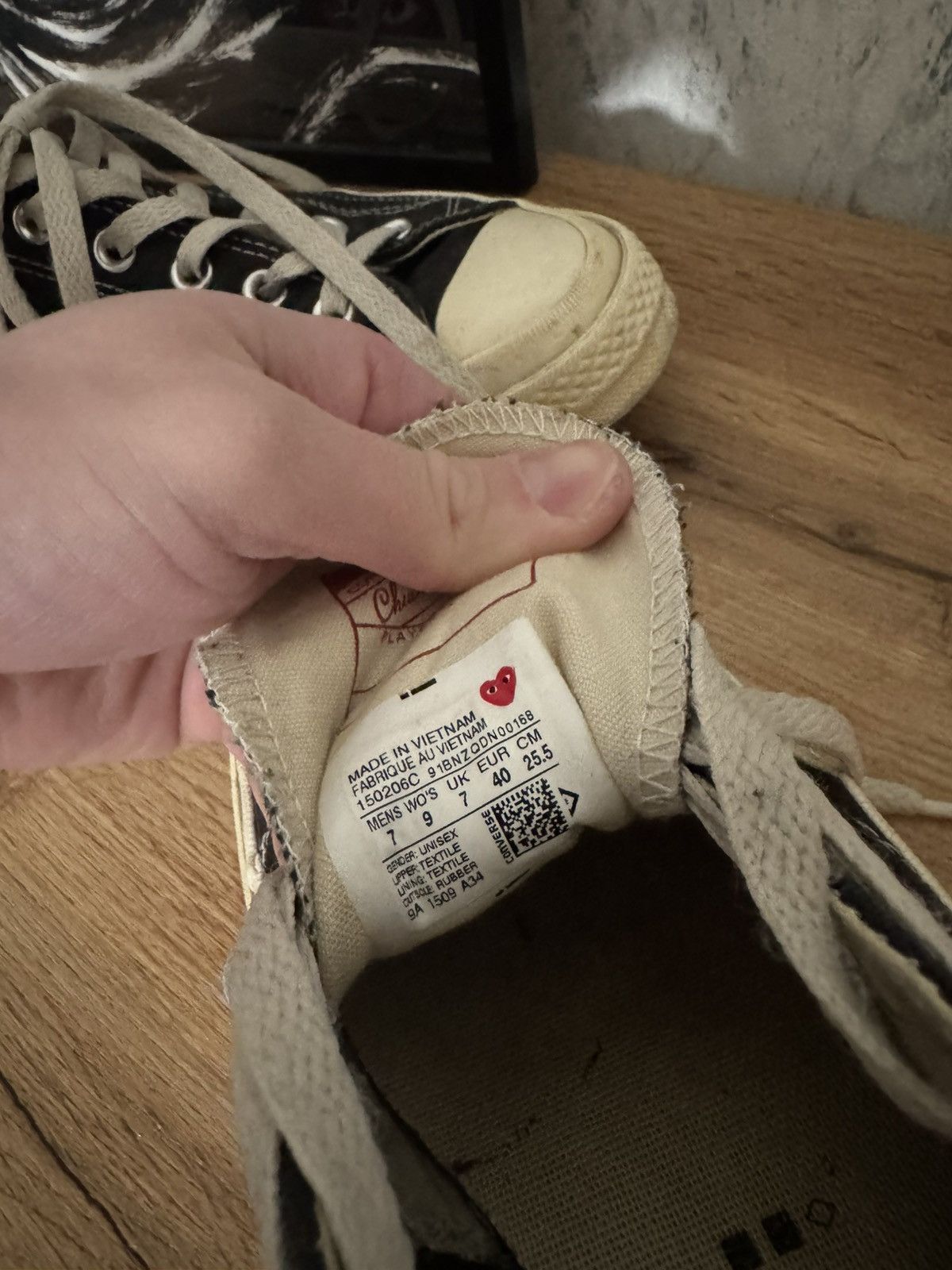 Comme des Garcons × Converse Converse PLAY Comme Des Garconc Canvas Chuck 70s Size US 7 / EU 40 - 10 Thumbnail