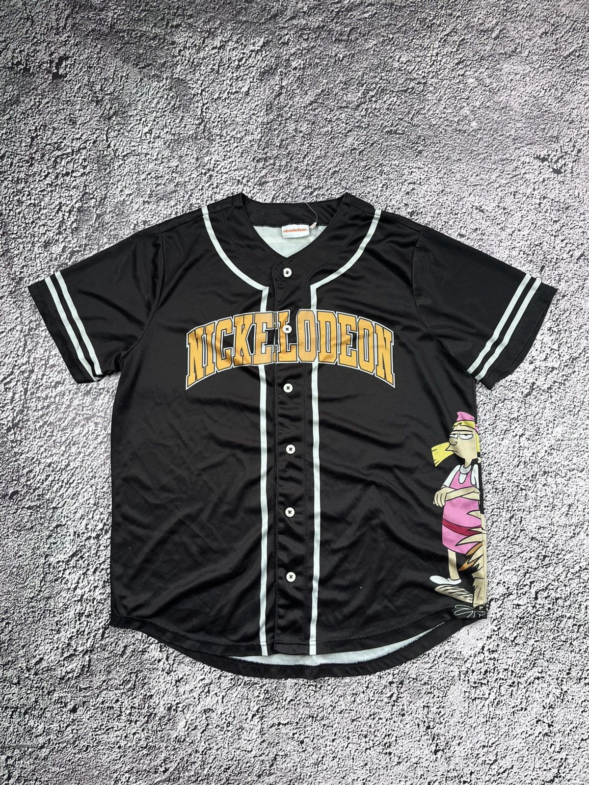Nickelodeon Vintage Nickelodeon Hey Arnold Baseball Jersey Authentic Tee Size US M / EU 48-50 / 2 - 2 Thumbnail