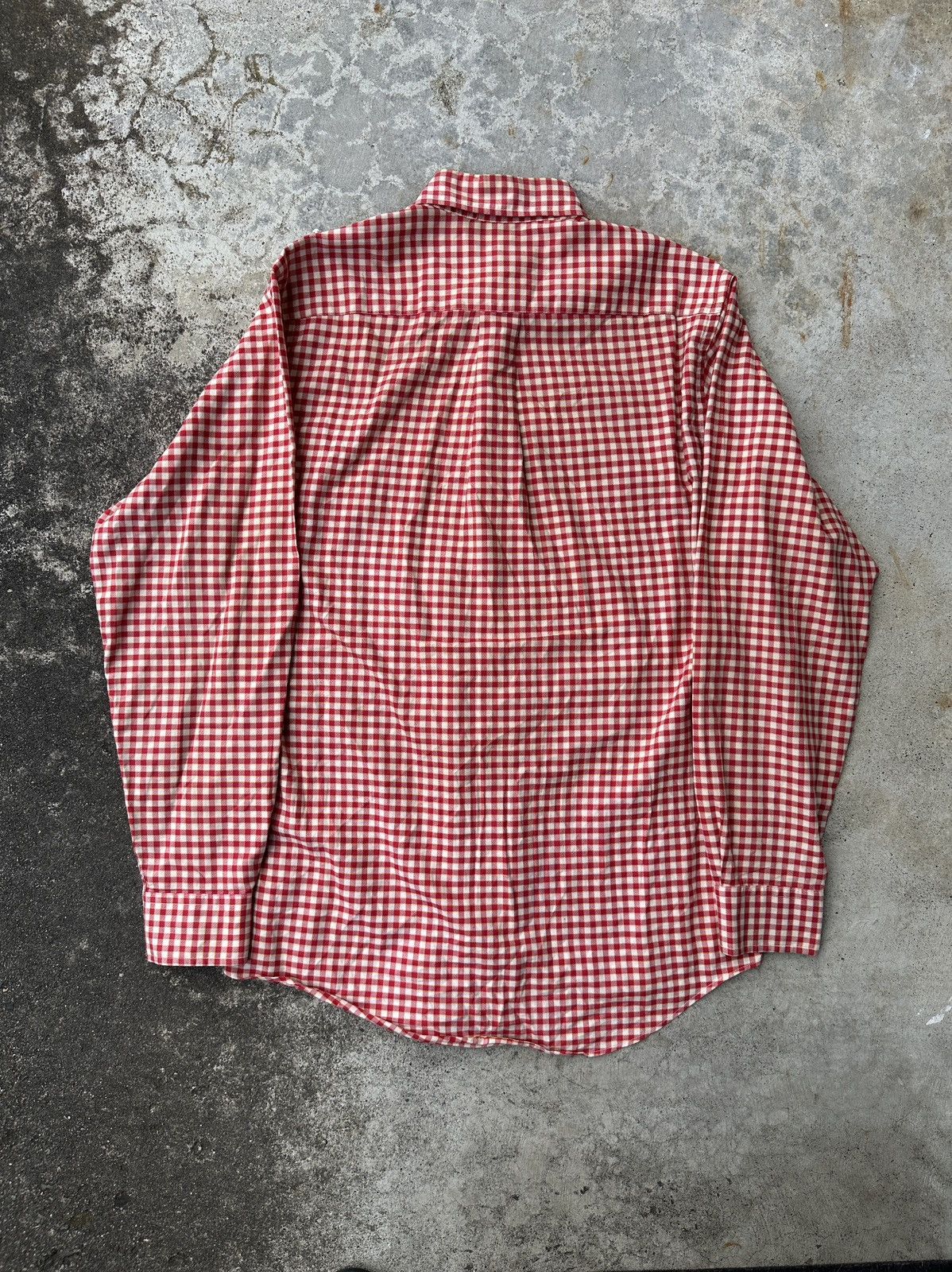 Calvin Klein Gingham checkered Oxford Button up shirt flannel plaid Size US M / EU 48-50 / 2 - 2 Thumbnail