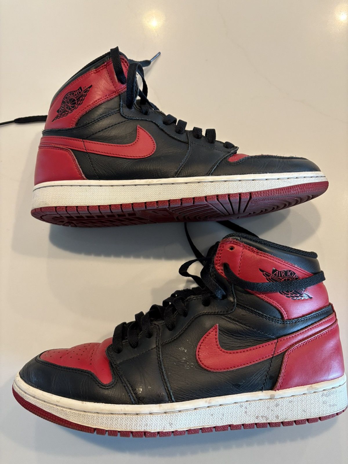 Nike Air Jordan 1 Retro OG Bred Size US 10 / EU 43 - 3 Thumbnail