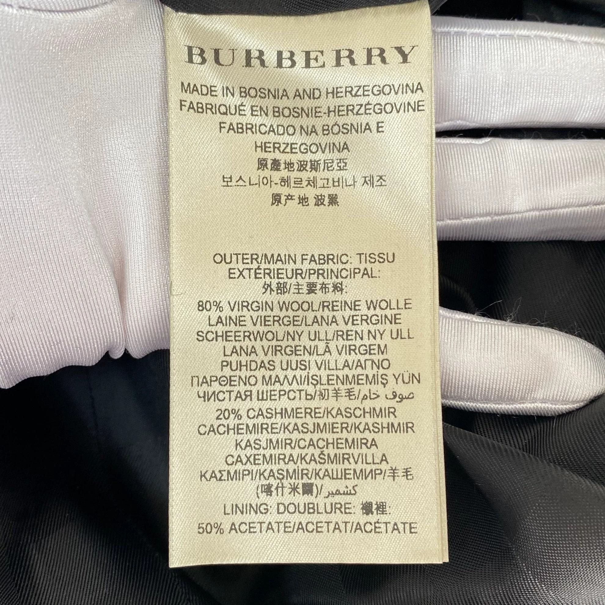 Burberry Burberry Black Coat UK10 Size M / US 6-8 / IT 42-44 - 8 Thumbnail