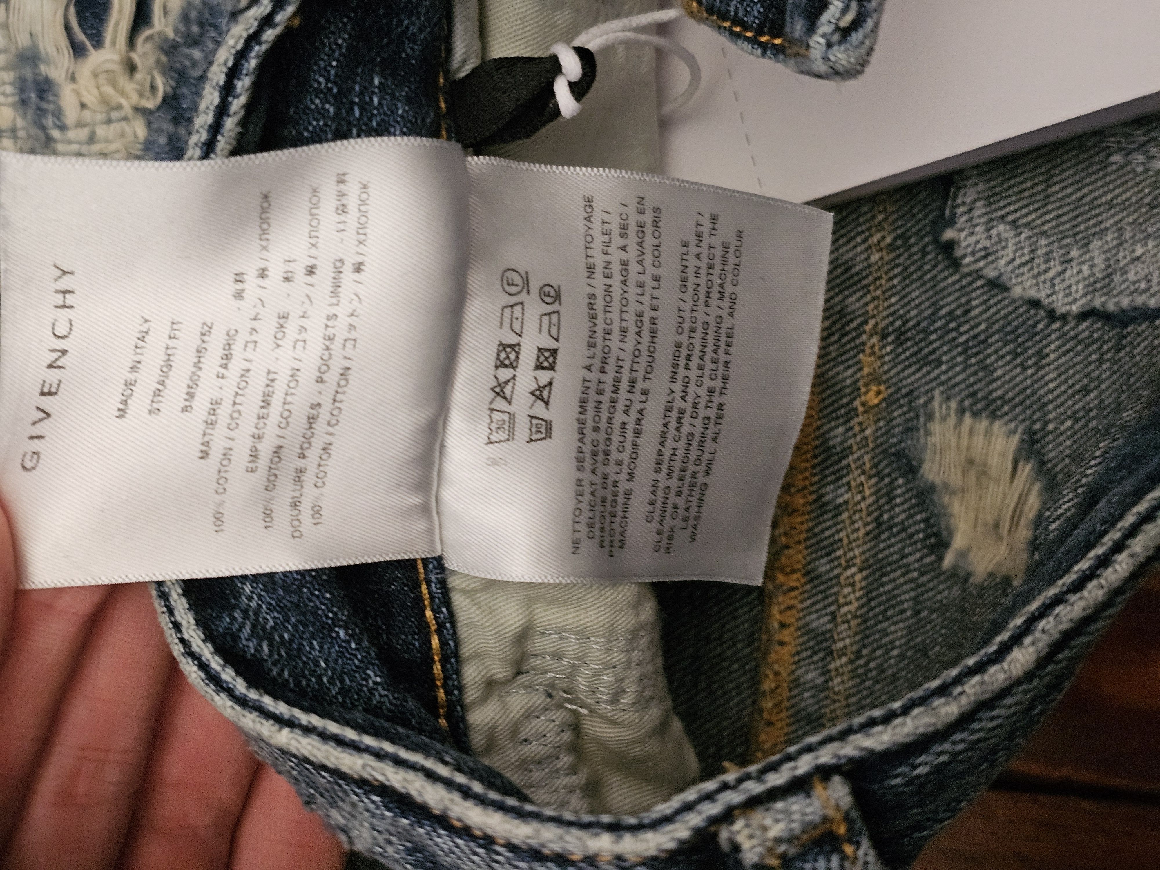 Givenchy Givenchy blue boro moleskin patch jeans, new with tags Size US 30 / EU 46 - 8 Thumbnail