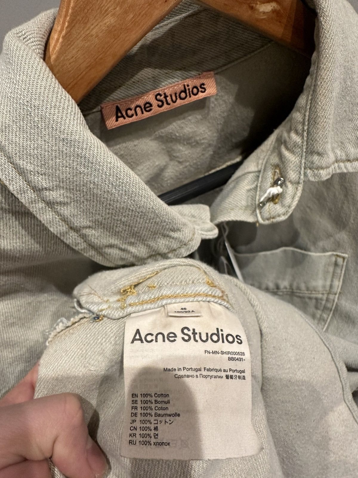 Acne Studios Acne studios denim shirt vintage colour Size US S / EU 44-46 / 1 - 4 Thumbnail