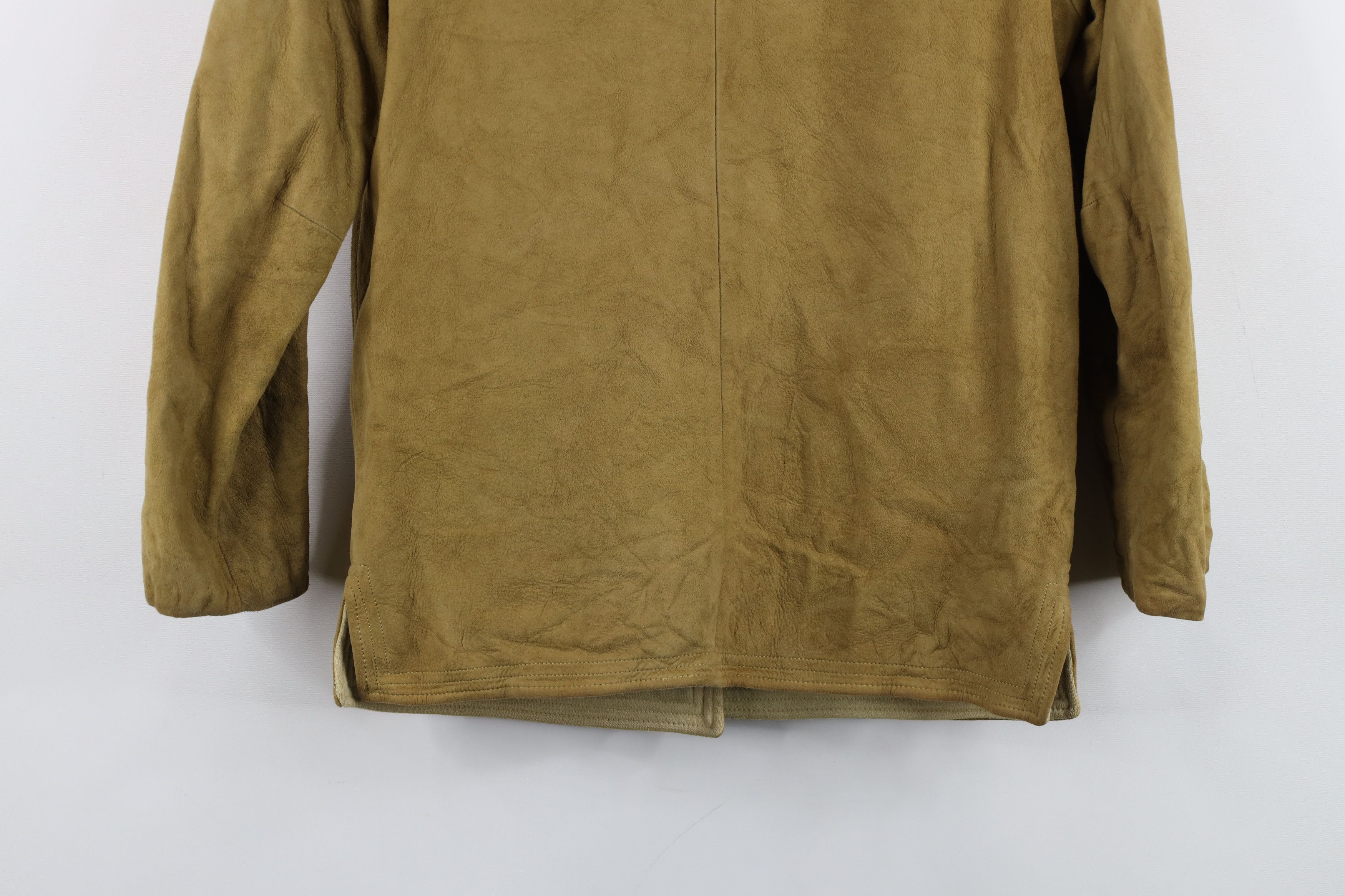 Vintage Vintage 30s 40s Streetwear Suede Leather Button Jacket USA Size L / US 10 / IT 46 - 16 Thumbnail