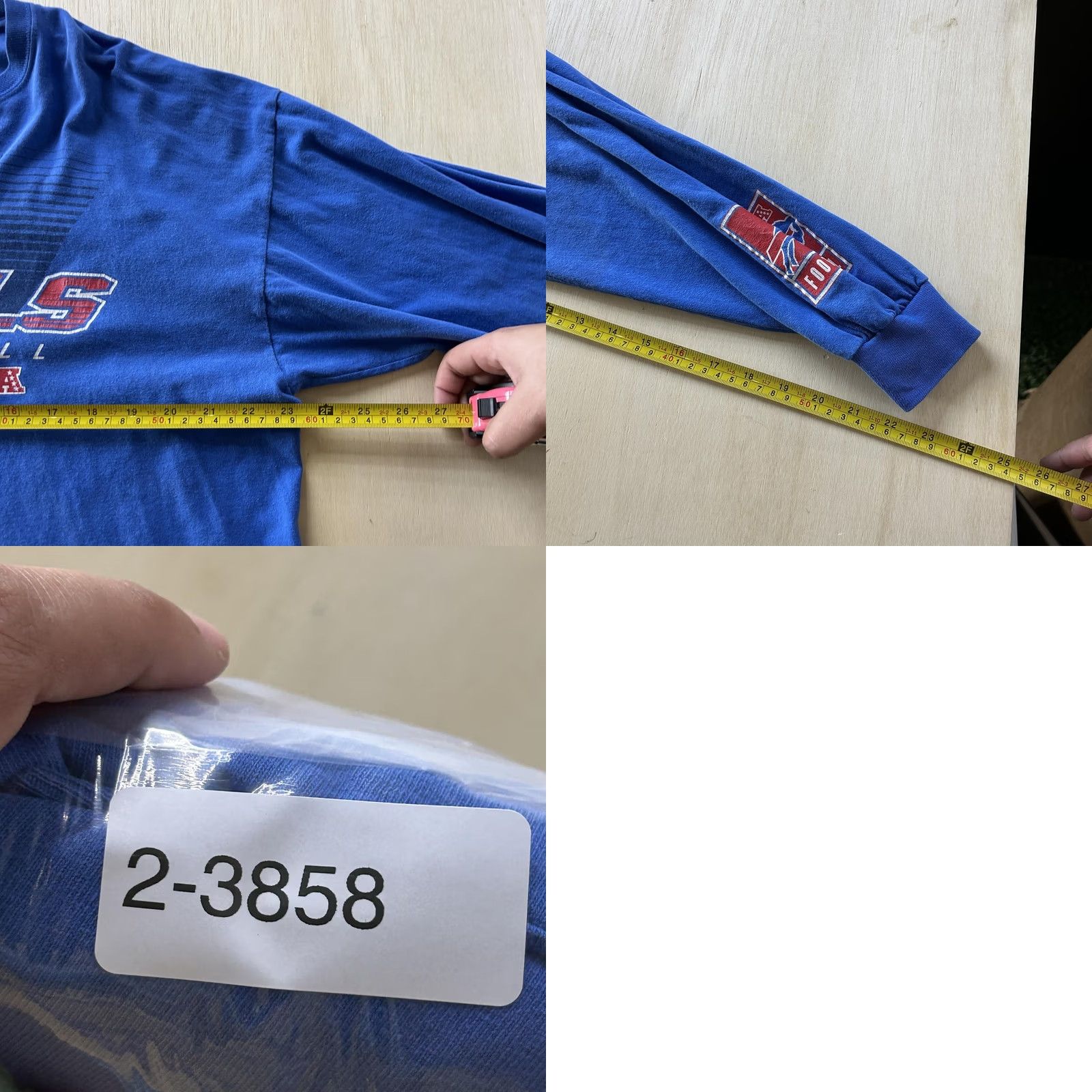 NFL VINTAGE Buffalo Bills Shirt Mens XL Blue NFL Football Long Sleeve Team Apparel Size US XL / EU 56 / 4 - 8 Thumbnail