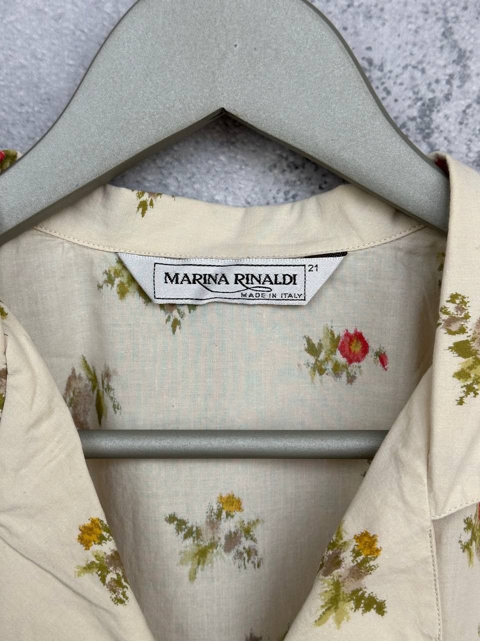 Marina Rinaldi Marina Rinaldi Floral Short Sleeve Shirt Blouse Italy Size XL / US 12-14 / IT 48-50 - 9 Thumbnail