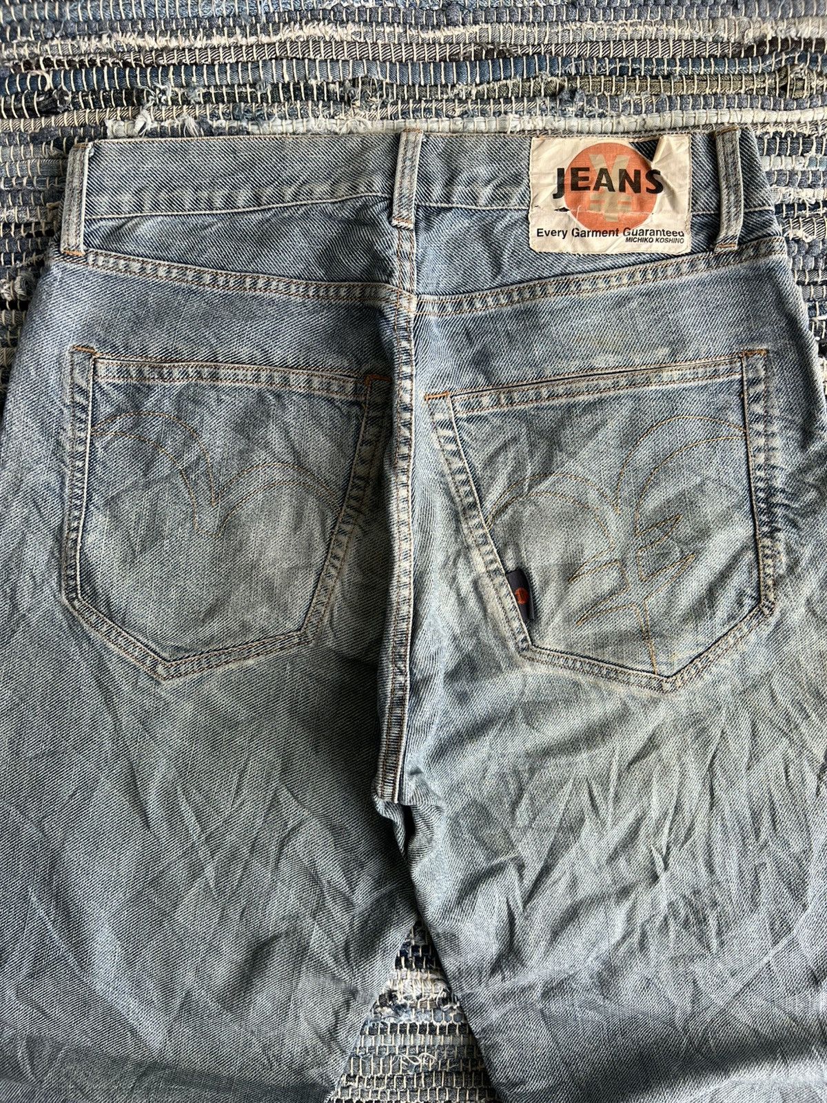 Michiko Koshino London ARCHIVE Yen Jeans MK Special Edition Gundam Distressed Denim Size US 30 / EU 46 - 1 Thumbnail