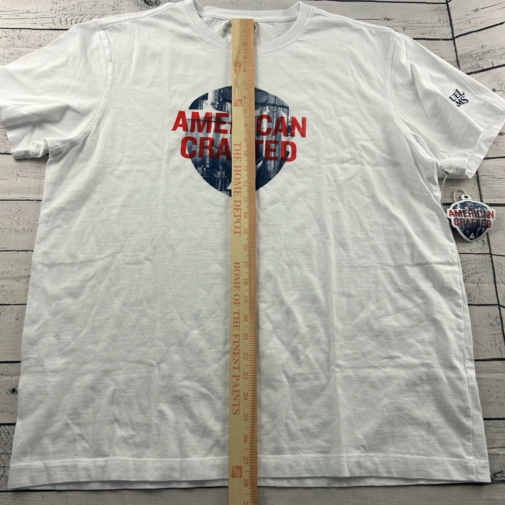 Vintage American Giant x Sam Adams Short Sleeve T Shirt Men XL White Size US XL / EU 56 / 4 - 6 Thumbnail