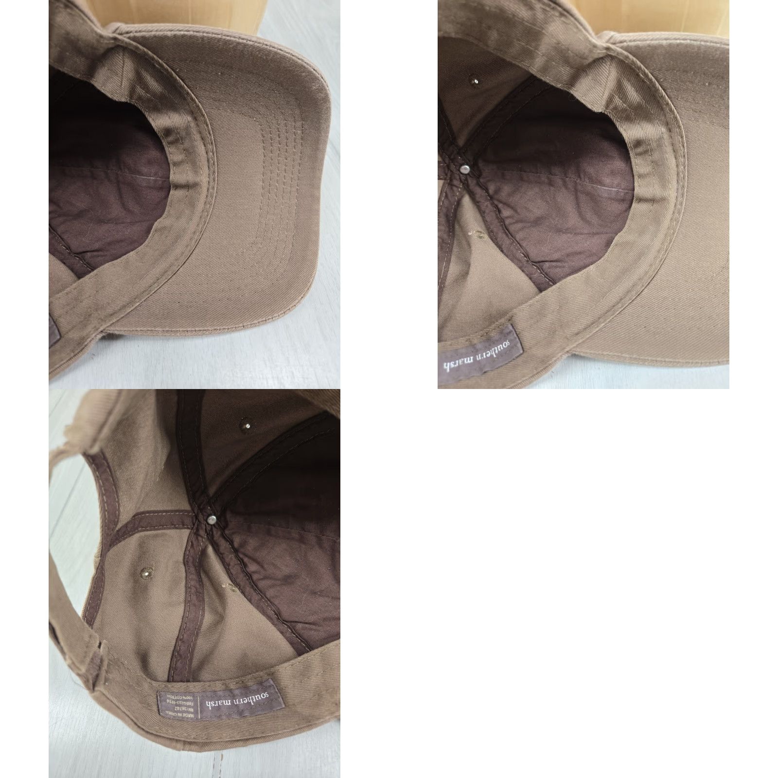 Vintage Southern Marsh Hat Baseball Cap Adjustable Mens Brown Cotton Twill Dad Hat Size ONE SIZE - 9 Thumbnail