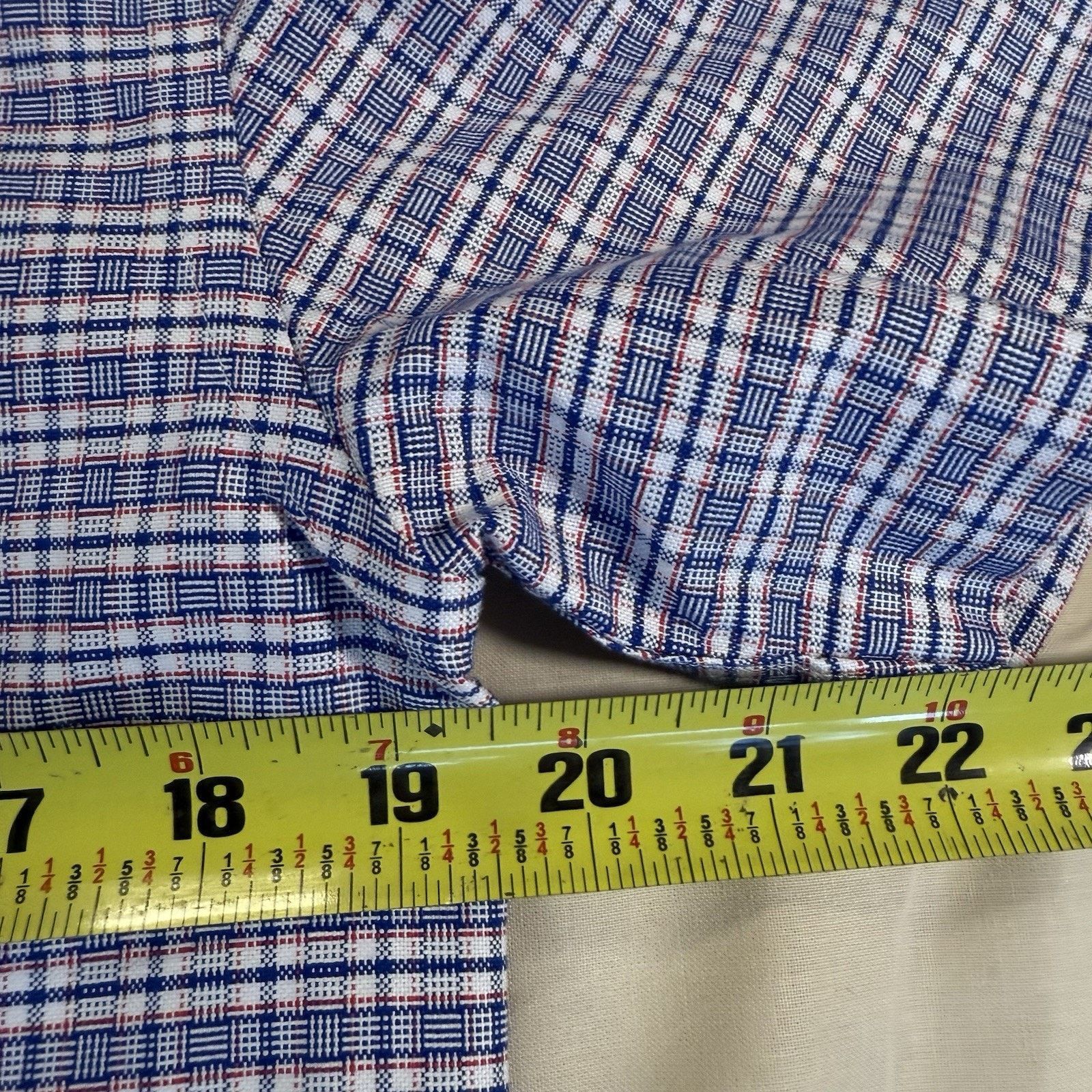 UNTUCKit UNTUCKit Blufled WF Short Sleeve Plaid Mens M Wrinkle Free Size US M / EU 48-50 / 2 - 7 Thumbnail