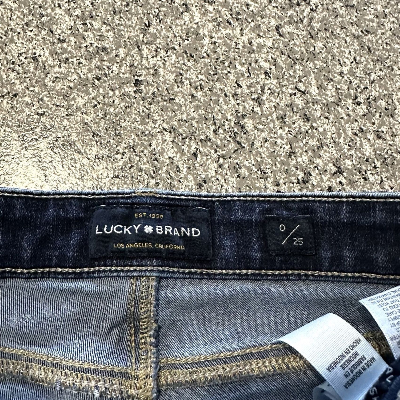 Lucky Brand Lucky Brand Jeans Womens 0 25x26 Ava Skinny Mid Rise Raw Hem Stretch Denim Ankle Jeans Blue Regular 5-Pocket Style 26 Inseam 25 Waist XS? Size 42" / US 20 - 4 Thumbnail