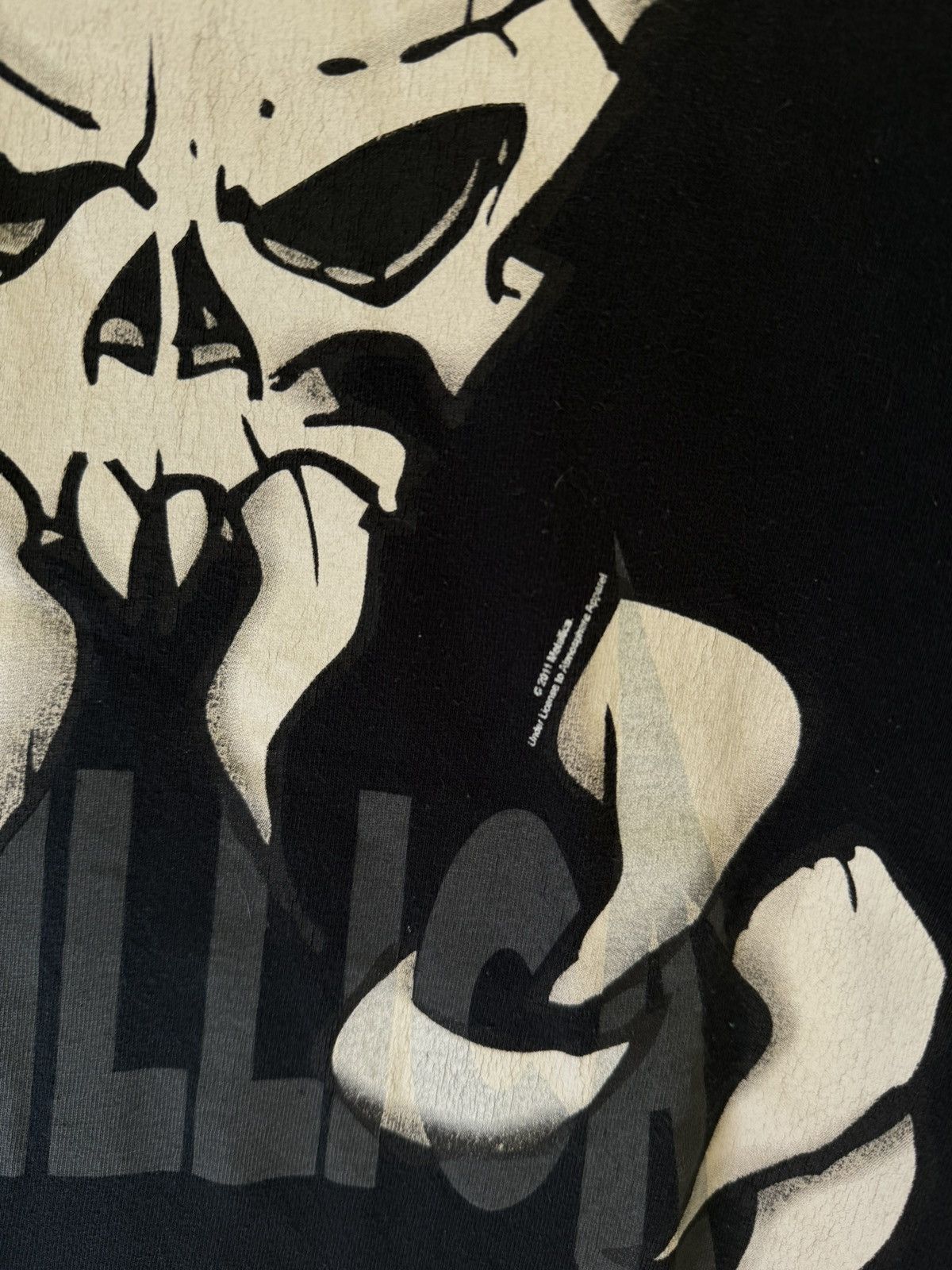 Band Tees × Metallica × Vintage Metallica Skull T Shirt vintage Merch XL big face screen Size US XL / EU 56 / 4 - 3 Thumbnail