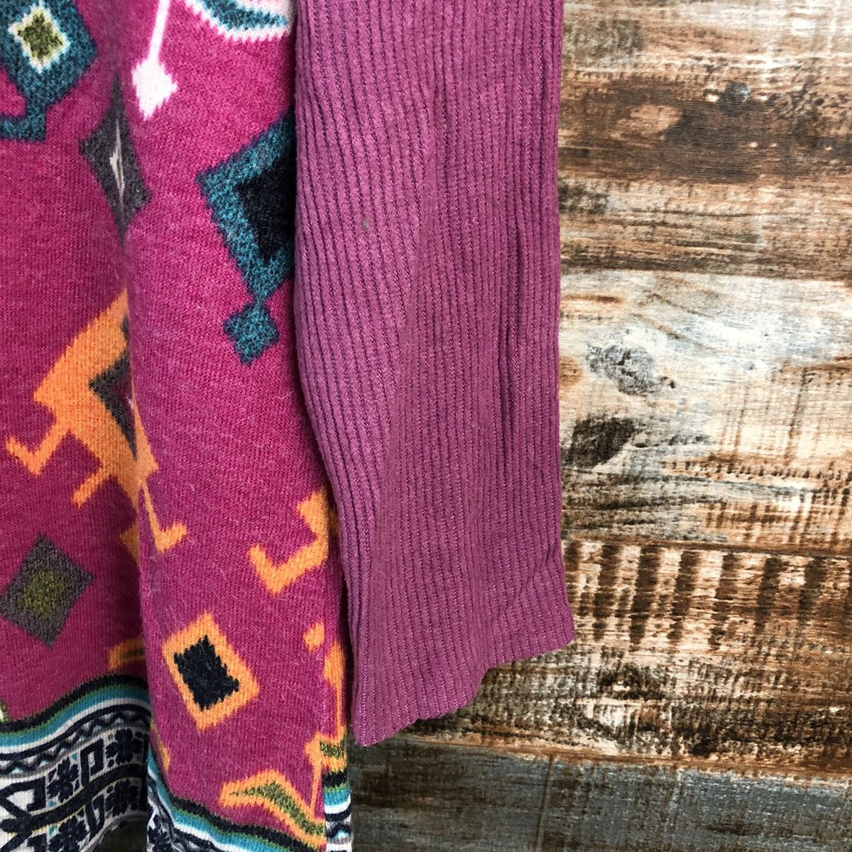 Homespun Knitwear × Japanese Brand Benevolent Pink art Knitwear #A2498 Size XL / US 12-14 / IT 48-50 - 16 Thumbnail