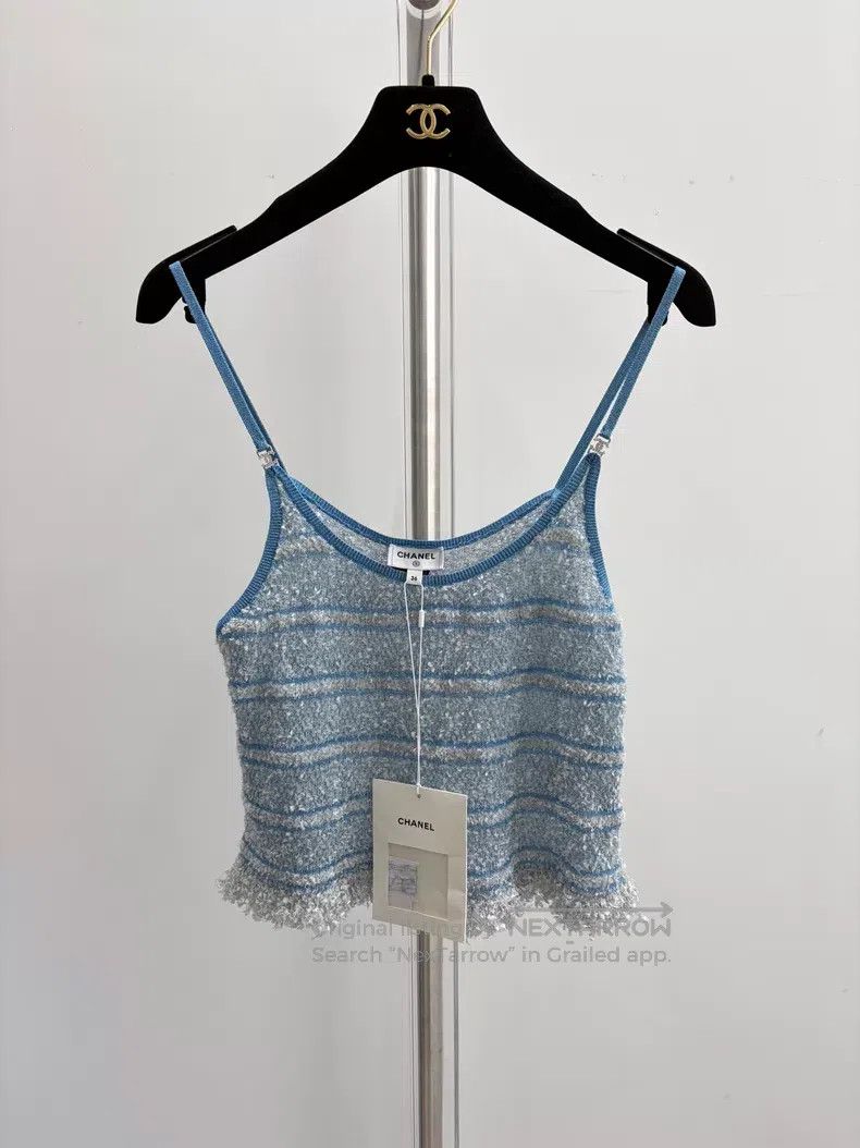 Chanel Chanel Blue diamond buckle suspender vest Size XS / US 0-2 / IT 36-38 - 1 Thumbnail