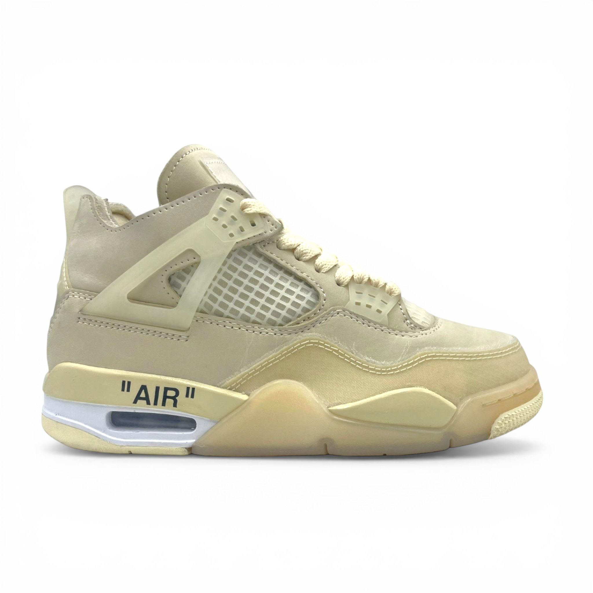 Nike 4 Retro Off-White Sail (W) Size US 5.5 / IT 35.5 - 1 Thumbnail